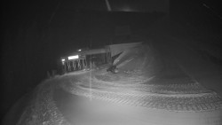 Modrá sjezdovka - dojezd k lanové dráze