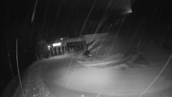 Modrá sjezdovka - dojezd k lanové dráze