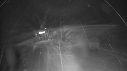 Modrá sjezdovka - dojezd k lanové dráze