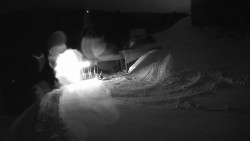 Modrá sjezdovka - dojezd k lanové dráze