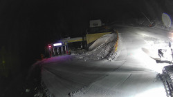 Modrá sjezdovka - dojezd k lanové dráze