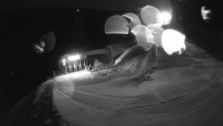 Modrá sjezdovka - dojezd k lanové dráze