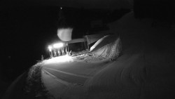 Modrá sjezdovka - dojezd k lanové dráze