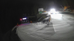 Modrá sjezdovka - dojezd k lanové dráze