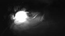 Modrá sjezdovka - dojezd k lanové dráze