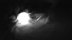 Modrá sjezdovka - dojezd k lanové dráze