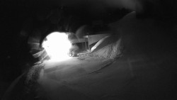 Modrá sjezdovka - dojezd k lanové dráze