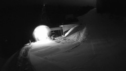 Modrá sjezdovka - dojezd k lanové dráze