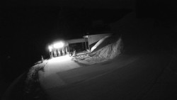 Modrá sjezdovka - dojezd k lanové dráze