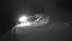 Modrá sjezdovka - dojezd k lanové dráze