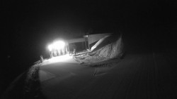 Modrá sjezdovka - dojezd k lanové dráze