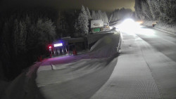 Modrá sjezdovka - dojezd k lanové dráze