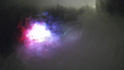 Modrá sjezdovka - dojezd k lanové dráze