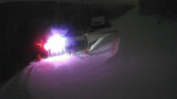 Modrá sjezdovka - dojezd k lanové dráze