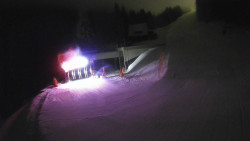 Modrá sjezdovka - dojezd k lanové dráze