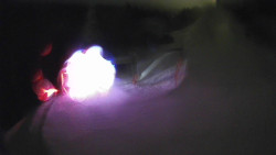 Modrá sjezdovka - dojezd k lanové dráze