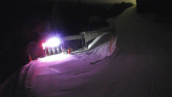 Modrá sjezdovka - dojezd k lanové dráze