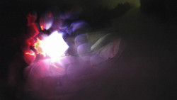 Modrá sjezdovka - dojezd k lanové dráze