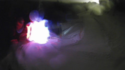 Modrá sjezdovka - dojezd k lanové dráze