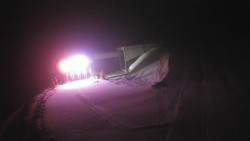 Modrá sjezdovka - dojezd k lanové dráze