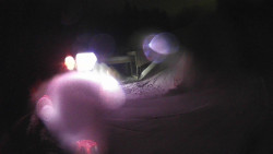 Modrá sjezdovka - dojezd k lanové dráze