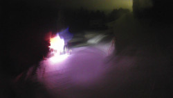 Modrá sjezdovka - dojezd k lanové dráze