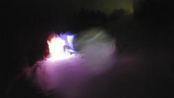 Modrá sjezdovka - dojezd k lanové dráze