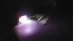 Modrá sjezdovka - dojezd k lanové dráze