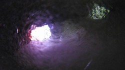 Modrá sjezdovka - dojezd k lanové dráze