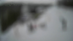 Modrá sjezdovka - dojezd k lanové dráze