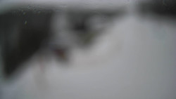 Modrá sjezdovka - dojezd k lanové dráze