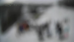 Modrá sjezdovka - dojezd k lanové dráze