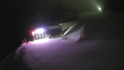 Modrá sjezdovka - dojezd k lanové dráze