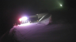 Modrá sjezdovka - dojezd k lanové dráze