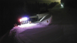 Modrá sjezdovka - dojezd k lanové dráze