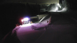 Modrá sjezdovka - dojezd k lanové dráze