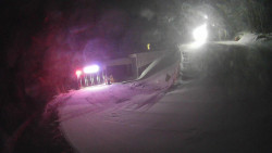 Modrá sjezdovka - dojezd k lanové dráze