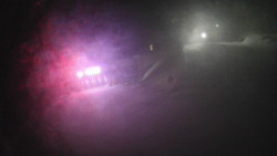 Modrá sjezdovka - dojezd k lanové dráze