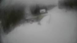 Modrá sjezdovka - dojezd k lanové dráze