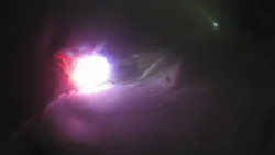 Modrá sjezdovka - dojezd k lanové dráze