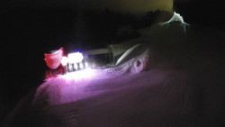 Modrá sjezdovka - dojezd k lanové dráze