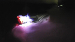 Modrá sjezdovka - dojezd k lanové dráze