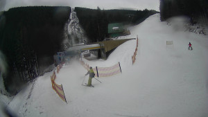 Červenohorské sedlo - Modrá sjezdovka - dojezd k lanové dráze - 23.2.2026 v 12:30 Červenohorské sedlo - Modrá sjezdovka - dojezd k lanové dráze - 23.2.2026 v 12:30