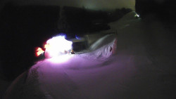 Modrá sjezdovka - dojezd k lanové dráze