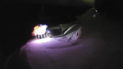 Modrá sjezdovka - dojezd k lanové dráze