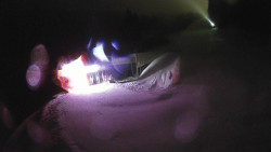 Modrá sjezdovka - dojezd k lanové dráze