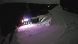 Modrá sjezdovka - dojezd k lanové dráze