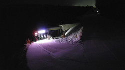 Modrá sjezdovka - dojezd k lanové dráze