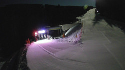 Modrá sjezdovka - dojezd k lanové dráze