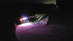 Modrá sjezdovka - dojezd k lanové dráze